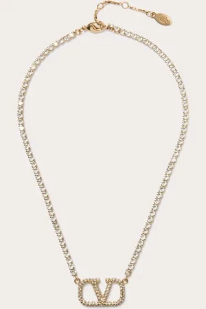 VALENTINO GARAVANI VLOGO SIGNATURE METAL AND SWAROVSKI?? CRYSTAL NECKLACE Woman UNI