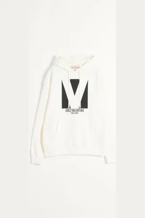 VALENTINO COTTON HOODED SWEATSHIRT WITH CHEZ PRINT Man 3XL