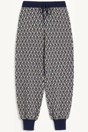 VALENTINO TOUTE LA V JACQUARD WOOL PANTS Woman L