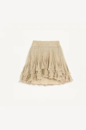VALENTINO PLUSDEPOIS PRINT CHIFFON SKIRT Woman 36