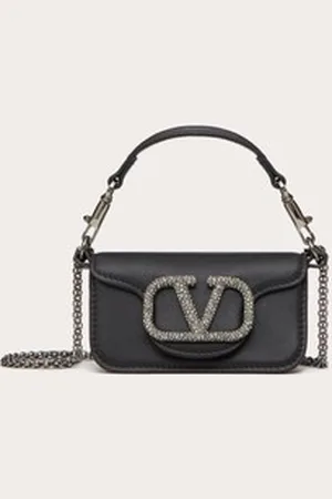 VALENTINO GARAVANI GARAVANI LOC?? MICRO BAG WITH CHAIN AND JEWEL LOGO Woman UNI