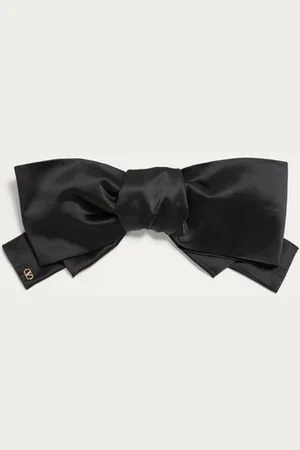 VALENTINO GARAVANI VLOGO SIGNATURE SATIN BOW HAIRCLIP Woman UNI