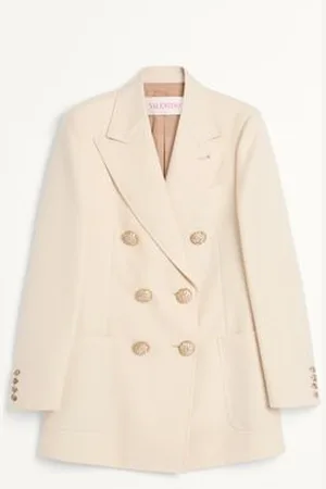 VALENTINO BLAZER IN DIAGONAL DRY WOOL Woman 36