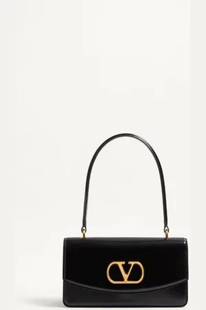 VALENTINO GARAVANI GARAVANI VAIN BAG WITH HANDLE IN SHINY CALFSKIN Woman UNI