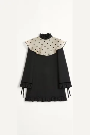 VALENTINO CREPE COUTURE SHORT DRESS Woman 36