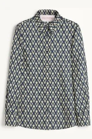 VALENTINO TOUTE LA V TWILL SHIRT Woman 36