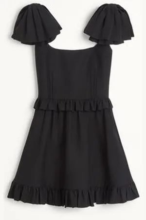 VALENTINO CREPE COUTURE SHORT DRESS Woman 36