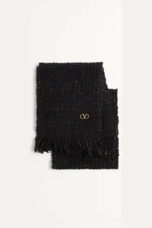 VALENTINO GARAVANI VLOGO SIGNATURE WOOL AND CASHMERE SCARF Woman UNI