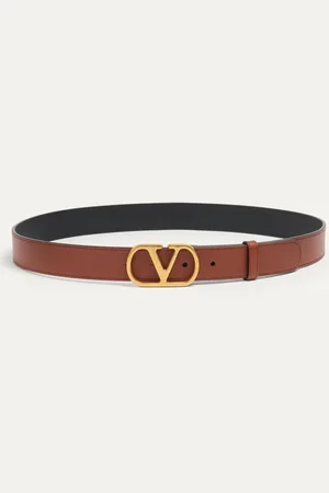 VALENTINO GARAVANI VLOGO SIGNATURE BELT IN SHINY CALFSKIN 30 MM Man 085