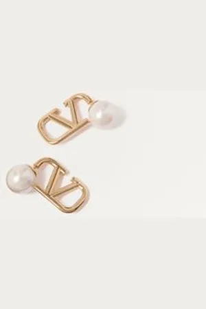 VALENTINO GARAVANI VLOGO SIGNATURE METAL AND RESIN EARRINGS Woman UNI