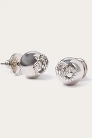 VALENTINO GARAVANI VLOGO SIGNATURE METAL AND SWAROVSKI?? CRYSTAL EARRINGS Woman UNI