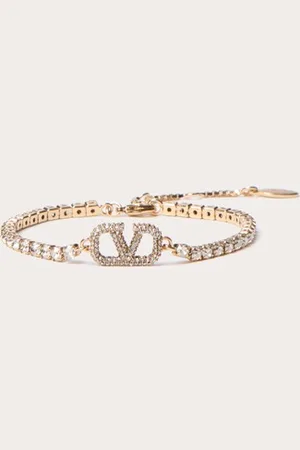 VALENTINO GARAVANI VLOGO SIGNATURE METAL AND SWAROVSKI?? CRYSTAL BRACELET Woman UNI