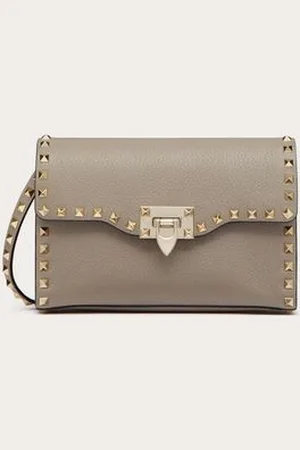 VALENTINO GARAVANI SMALL ROCKSTUD GRAINY CALFSKIN CROSSBODY BAG Woman UNI