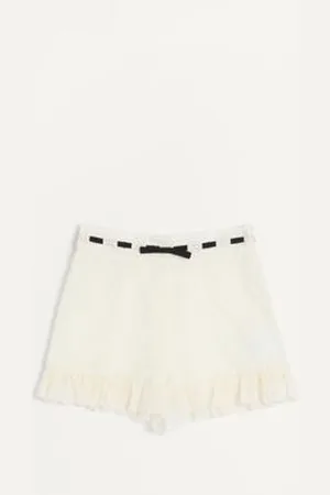 VALENTINO DAISY SANGALLO POLKA DOT SHORTS Woman 36