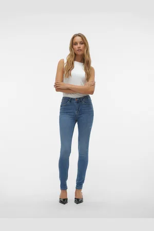 VERO MODA Vmflash Mid Rise Skinny Fit Jeans