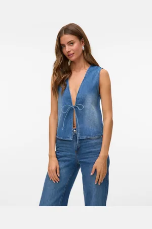 VERO MODA Vmsofia Denim Waistcoat