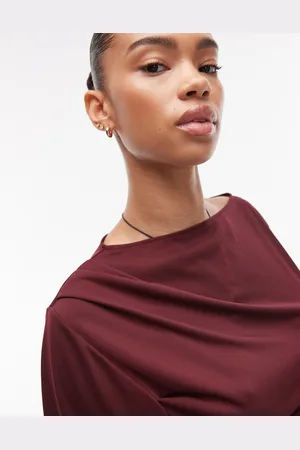 Topshop Hitched Side Short Sleeve Jersey Top