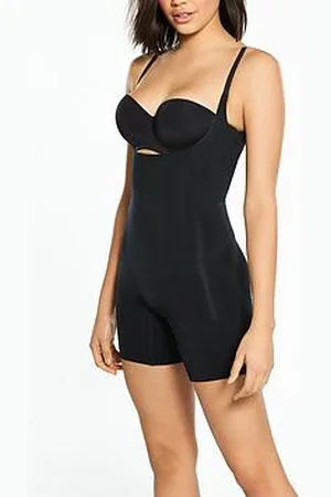 Spanx Firm Control Open Bust Mid Thigh Bodysuit