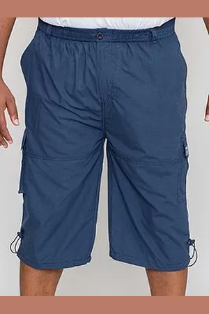 D555 Mason-Mason Elasticated Waist Drawcord Cargo Capri Pant