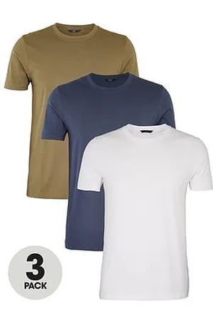 Very Man Essentials 3 Pack Crew Neck T-Shirt