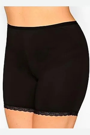 Yours Lace Hem Thigh Smoother..Blk
