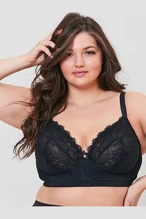Oola Lingerie Lace & Logo Longline Bra