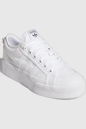 adidas Womens Nizza Platform Trainers - White