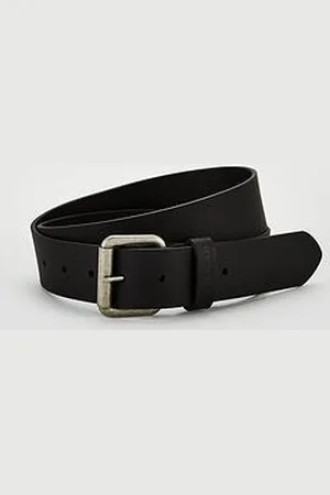 Barbour Allanton Embossed Logo Leather Belt