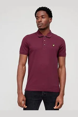 Lyle & Scott Regular Fit Logo Polo Shirt - Dark Red