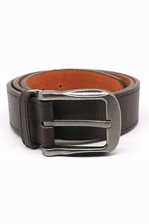 D555 Harrison Large Buckle Bonded Leather Belt