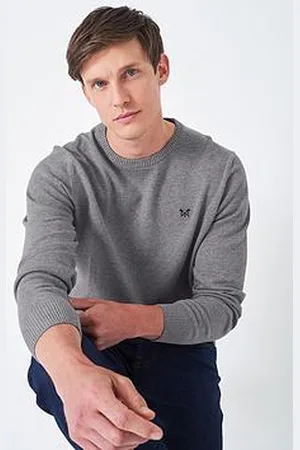 J.Crew Crew Neck Long Sleeved Knitted Top - Grey