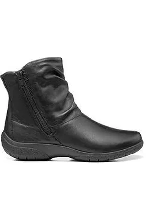 Hotter Whisper Leather Wide Fit Ankle Boots