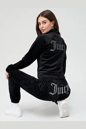 Juicy Couture Juicy Diamante Back Velour Track Top