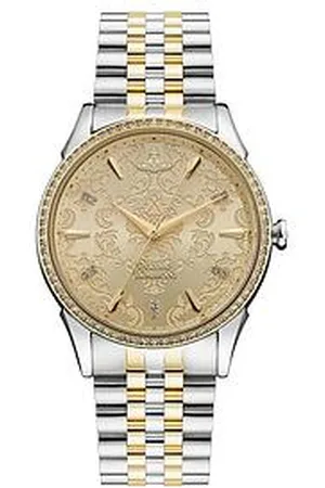 Vivienne Westwood Wallace Ladies Quartz Watch With Champagne Dial & 2-Tone Gold/Silver Stainless Steel Bracelet