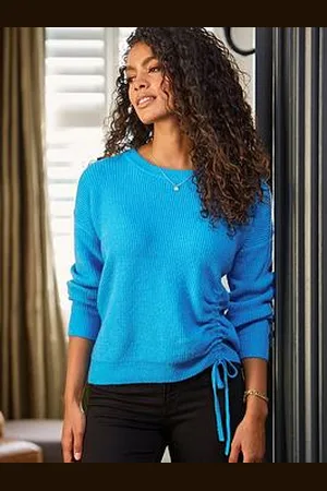 Pour Moi Ada Ruche Front Knit Jumper