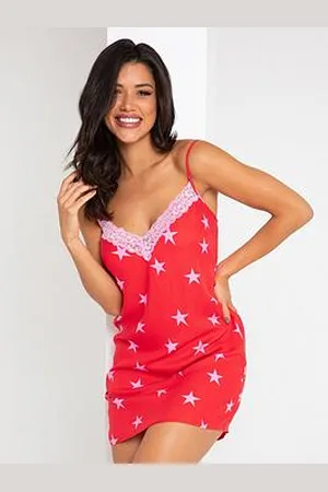 Pour Moi Luxe Woven Twill Lace Trim Chemise