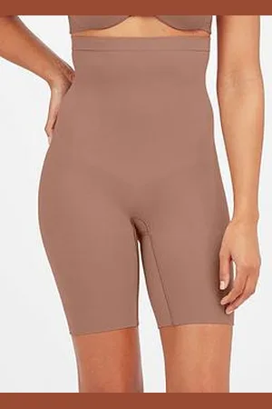 Spanx Everyday Seamless Shaping High Waisted Short - CafÉ Au Lait