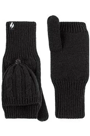 Heat Holders Ash Cable Knit Converter Mittens