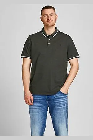 JACK & JONES Plus Paulos Small Logo Polo Shirt - Green