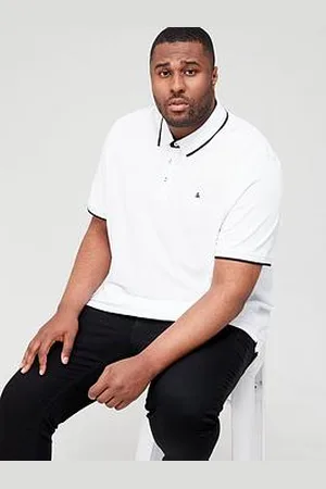 JACK & JONES Plus Paulos Tipped Polo Shirt