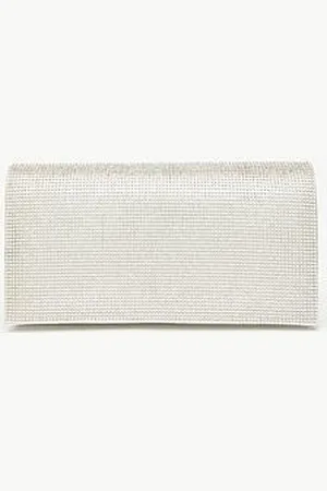 Quiz Diamante Clutch Bag