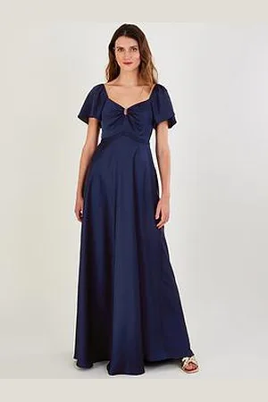 Clo Crossover Maxi Dress Blue