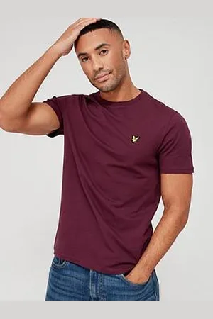 Lyle & Scott Regular Fit Plain T-Shirt - Dark Red