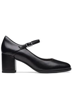 Clarks Freva55 Strap Court Shoes - Leather