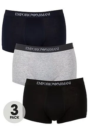 Emporio Armani 3 Pack Cotton Trunks