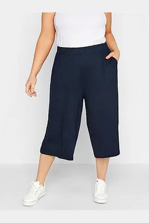 Yours Jersey Culotte Navy
