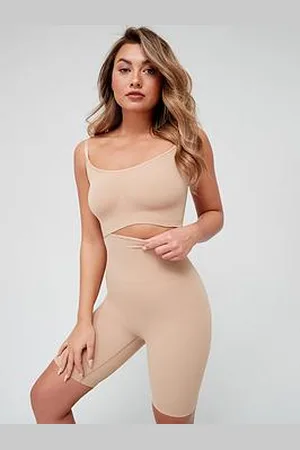 Very Shape Enhancing Seamless Mid Thigh Short - Beige