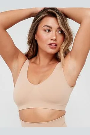 Very Shape Enhancing Seamless Plunge Bra - Beige