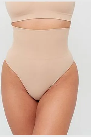 Very Shape Enhancing Seamless High Waist Thong - Beige