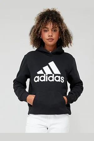 adidas Womens Big Logo Overhead Hoodie